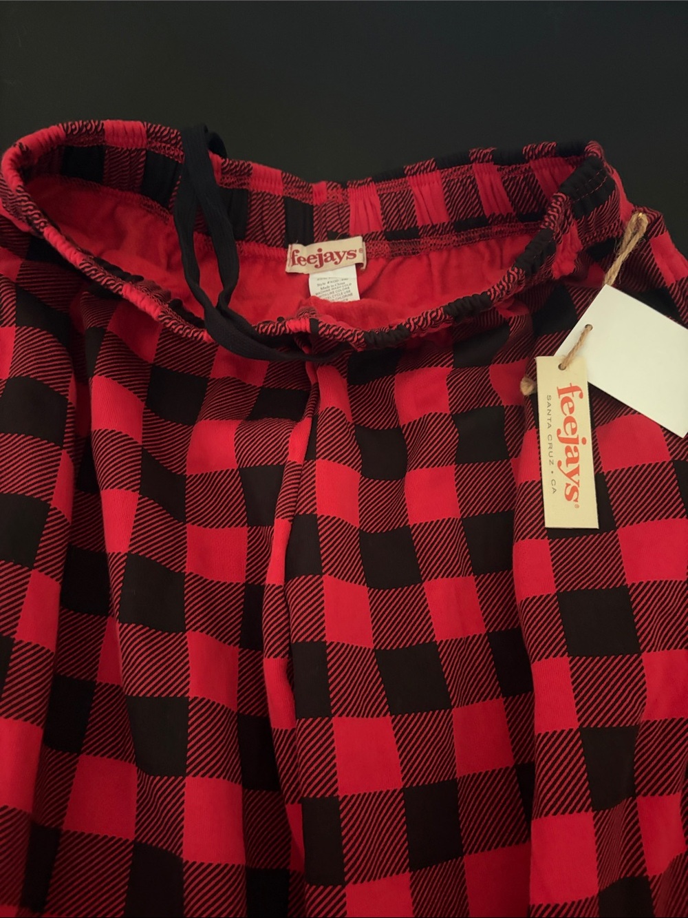 Kids Red and Black Buffalo Plaid Pajama Pants